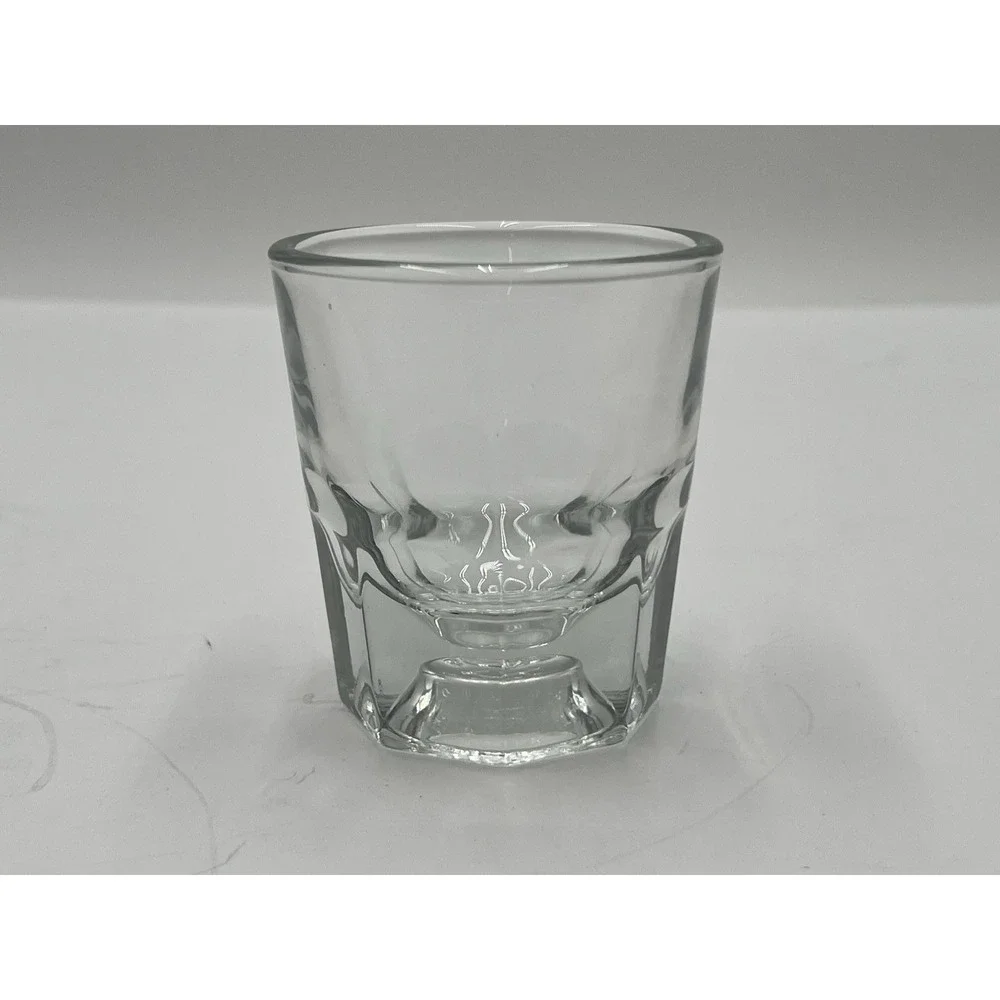 Vintage Libbey 4 Oz Low Ball Whiskey Rocks Glass Heavy Thick Base 1970s